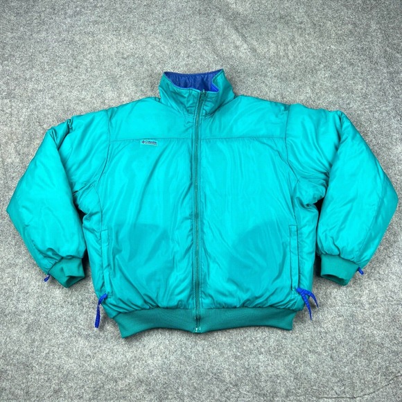 VTG Columbia Jacket Mens‎ Large Red Blue Whirlibird 3 in 1 Coat Down Insulated - Picture 12 of 16